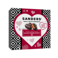 Sanders DK Chocolate Sea Salt Caramel Heart Box - 7 Ounce